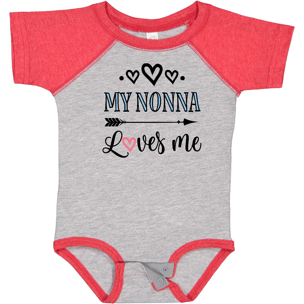 Inktastic My Nonna Loves Me Girls Baby Bodysuit Grandkids Grandchild One-piece - Picture 5 of 12