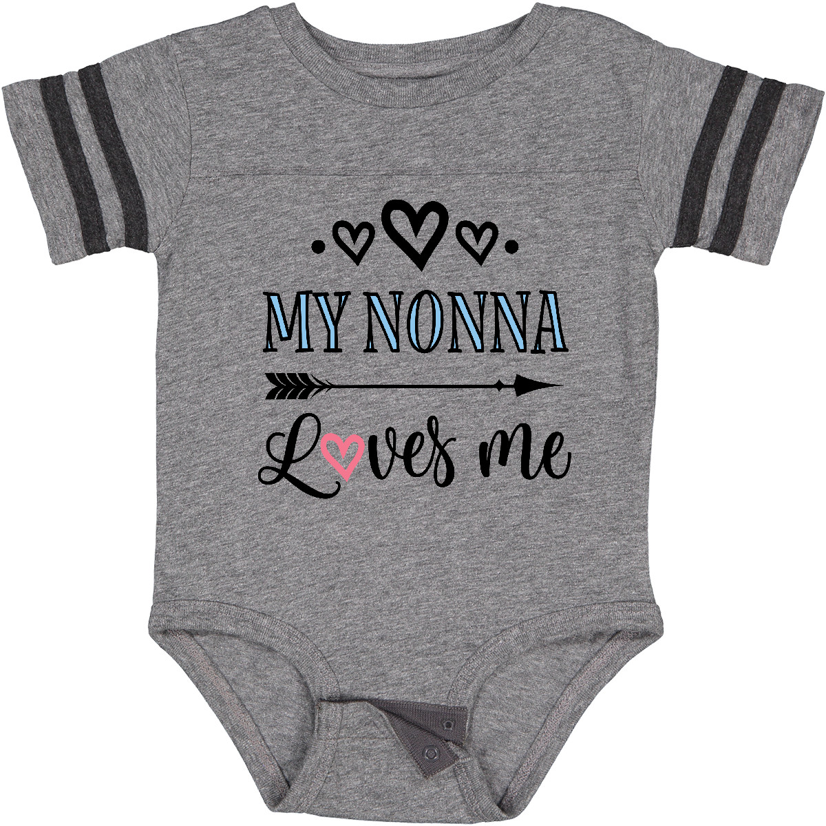 Inktastic My Nonna Loves Me Girls Baby Bodysuit Grandkids Grandchild One-piece - Picture 2 of 12