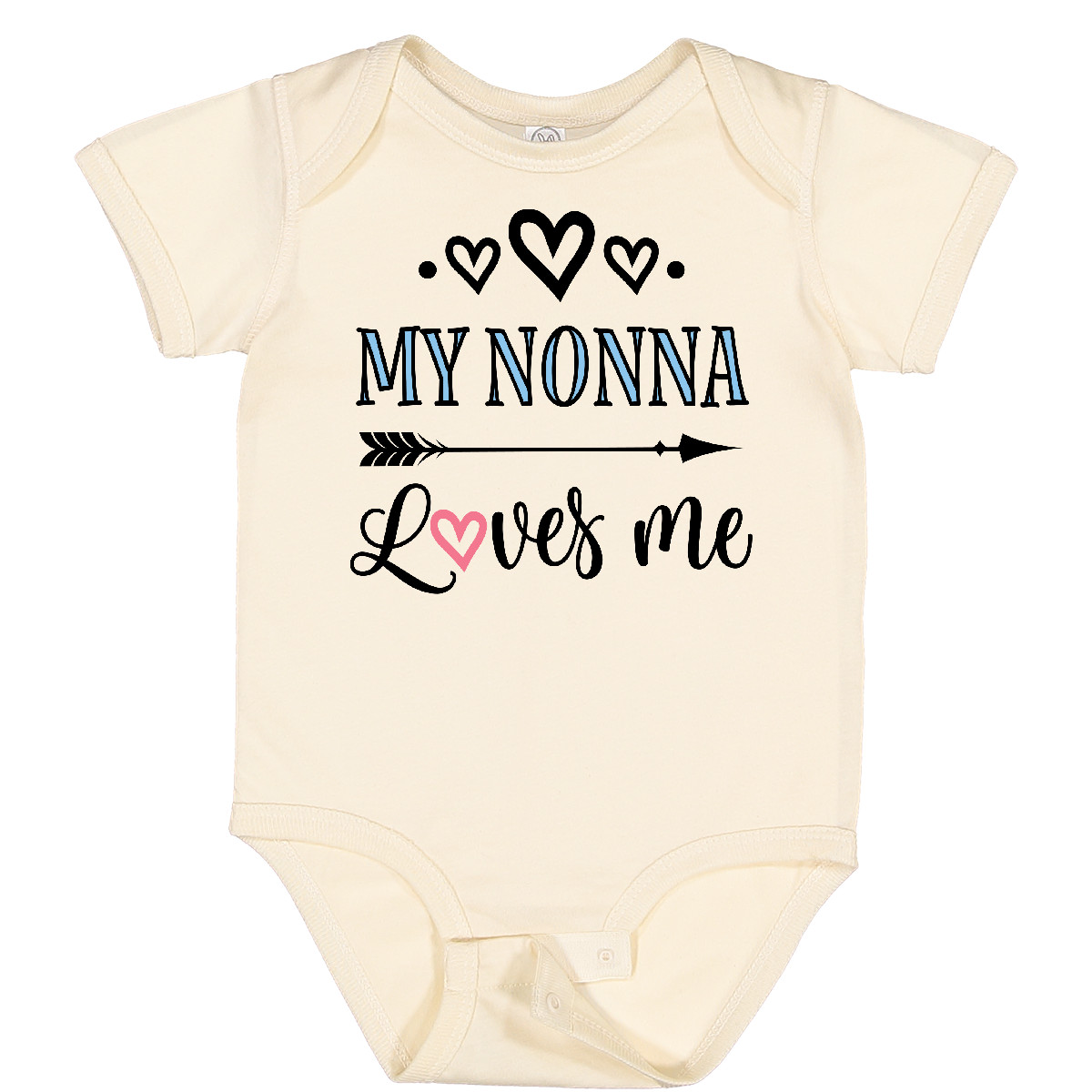 Inktastic My Nonna Loves Me Girls Baby Bodysuit Grandkids Grandchild One-piece - Picture 9 of 12