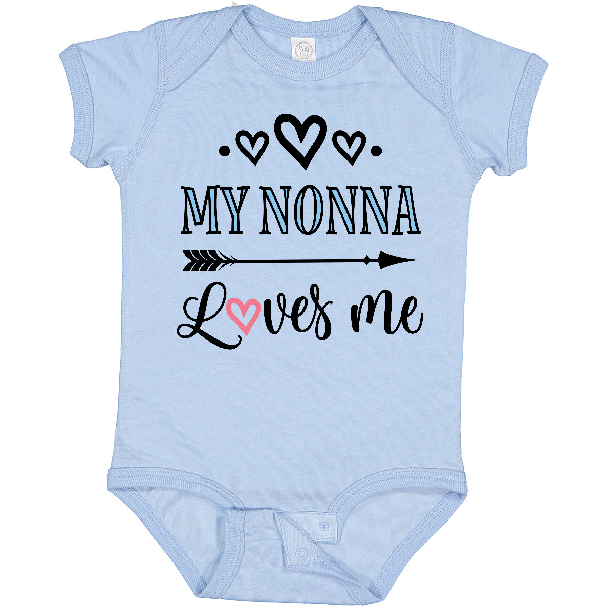 Inktastic My Nonna Loves Me Girls Baby Bodysuit Grandkids Grandchild One-piece - Picture 8 of 12