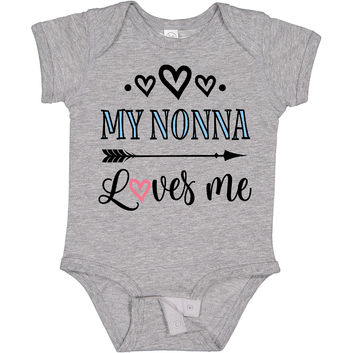 Inktastic My Nonna Loves Me Girls Baby Bodysuit Grandkids Grandchild One-piece - Picture 7 of 12