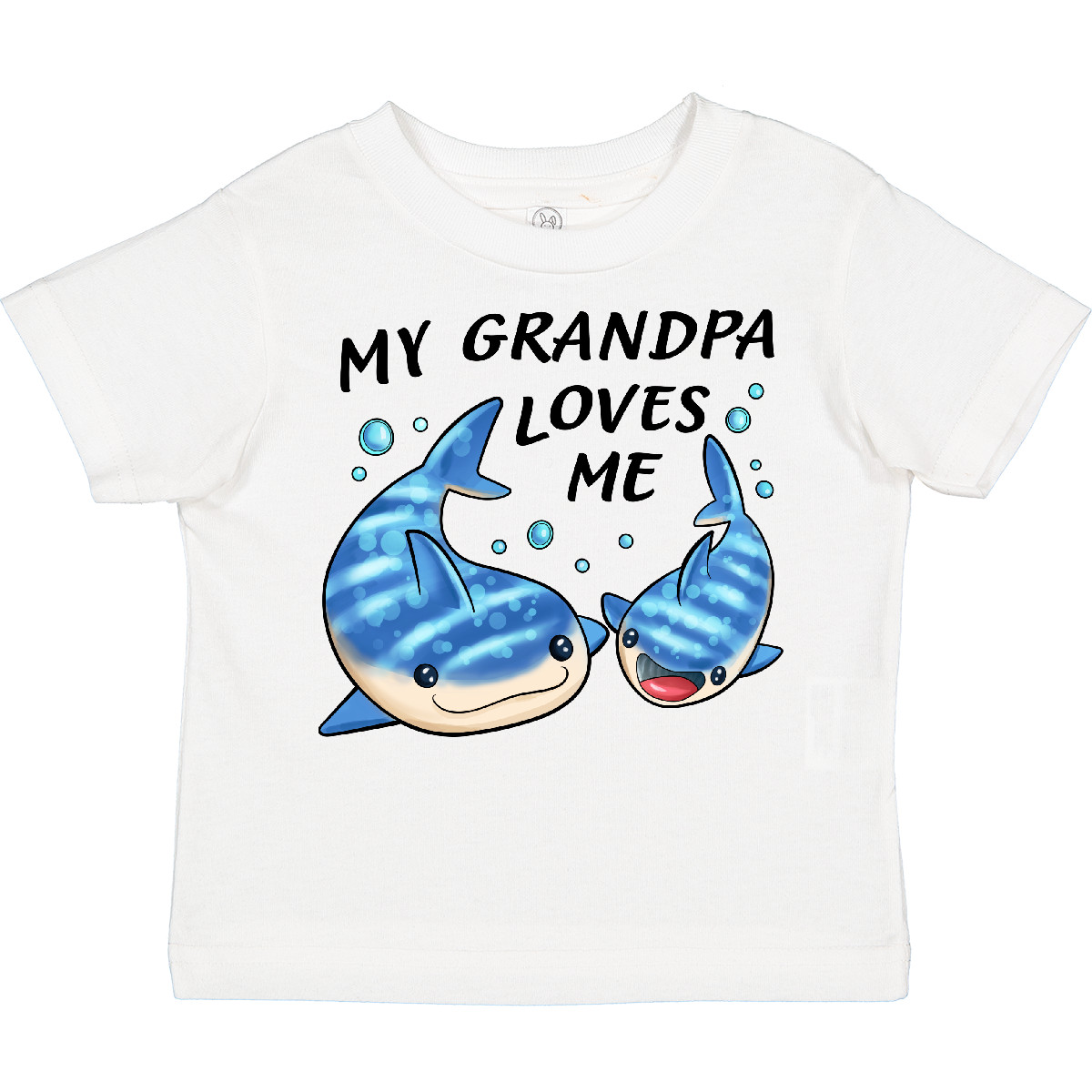 Inktastic My Grandpa Loves Me - Walhai Kleinkind T-Shirt Familie Haie Fische - Bild 7 von 7