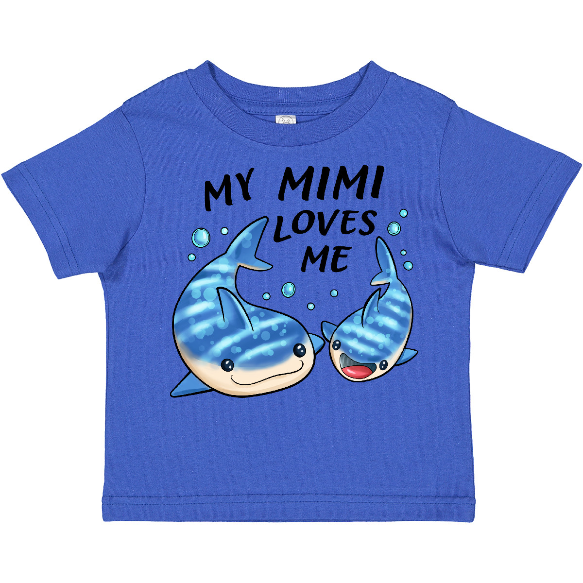 Inktastic My Mimi Loves Me- Whale Shark Toddler T-Shirt Family Sharks Grandma - Picture 7 of 7