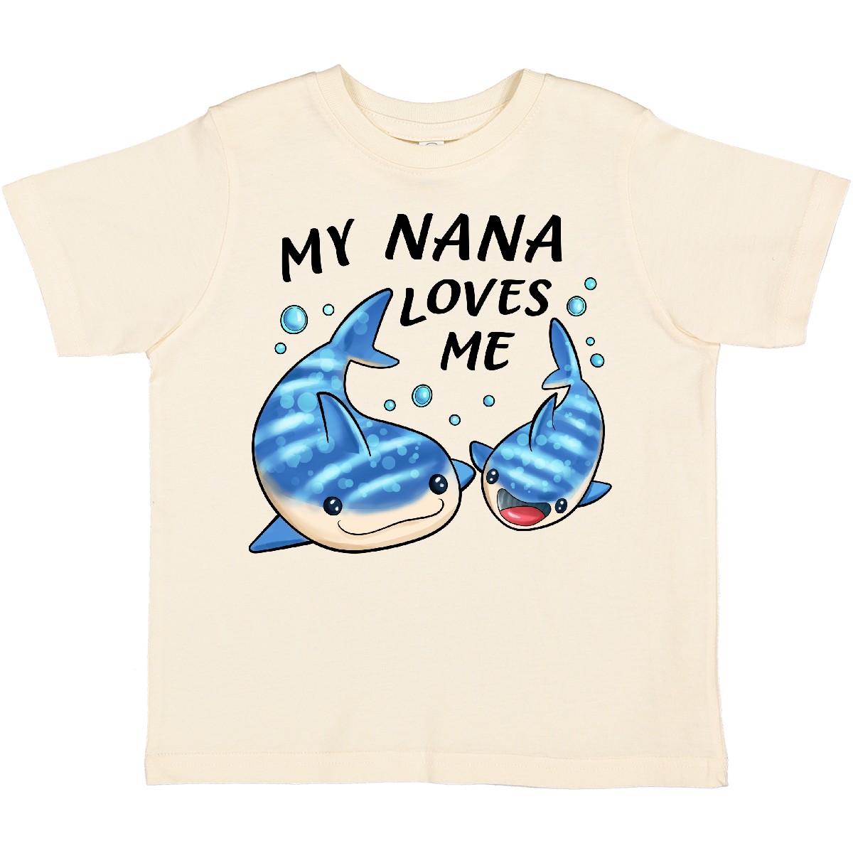 Inktastic My Nana Loves Me- Whale Shark Toddler T-Shirt Family Sharks Grandma - Picture 8 of 9