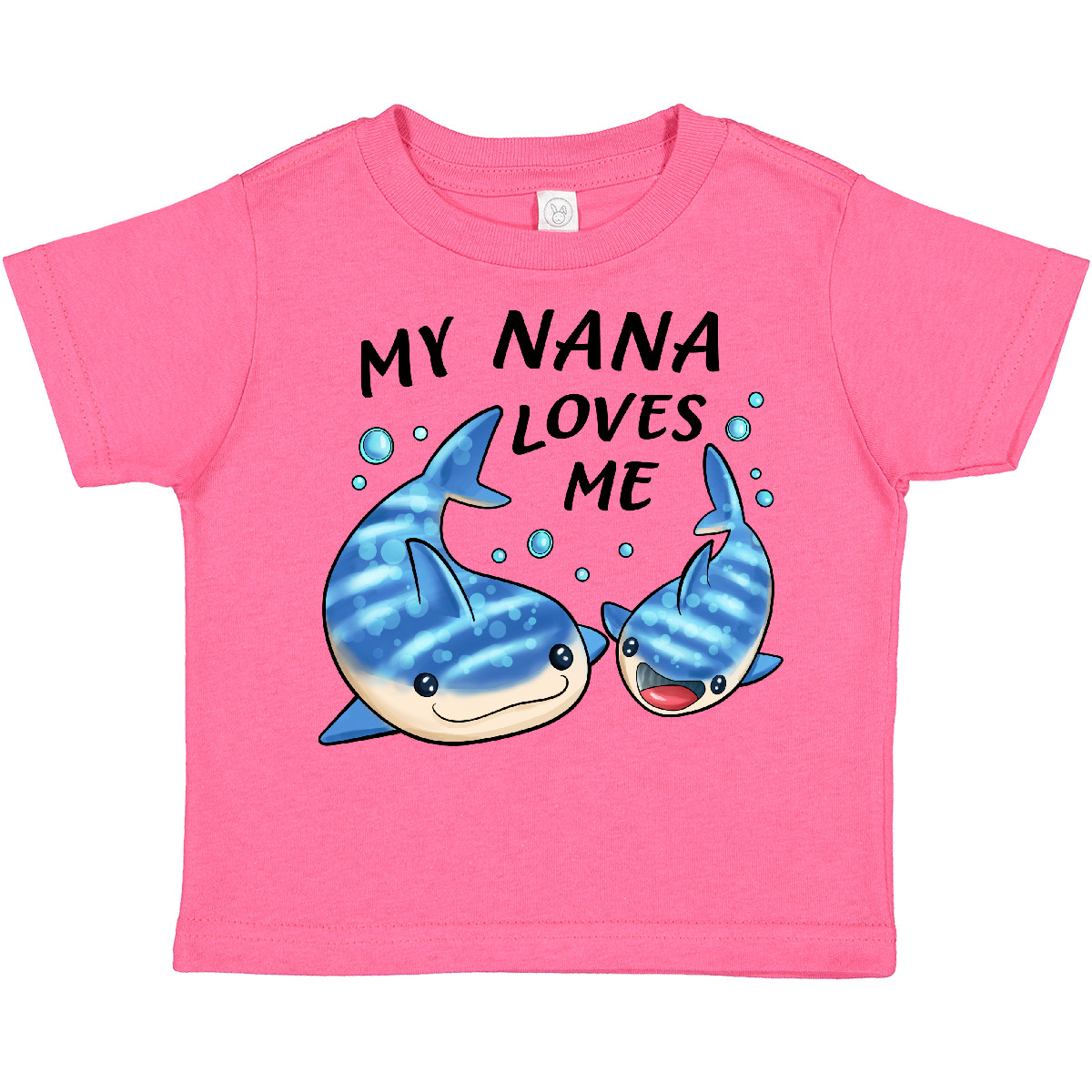 Inktastic My Nana Loves Me- Whale Shark Toddler T-Shirt Family Sharks Grandma - Picture 7 of 9