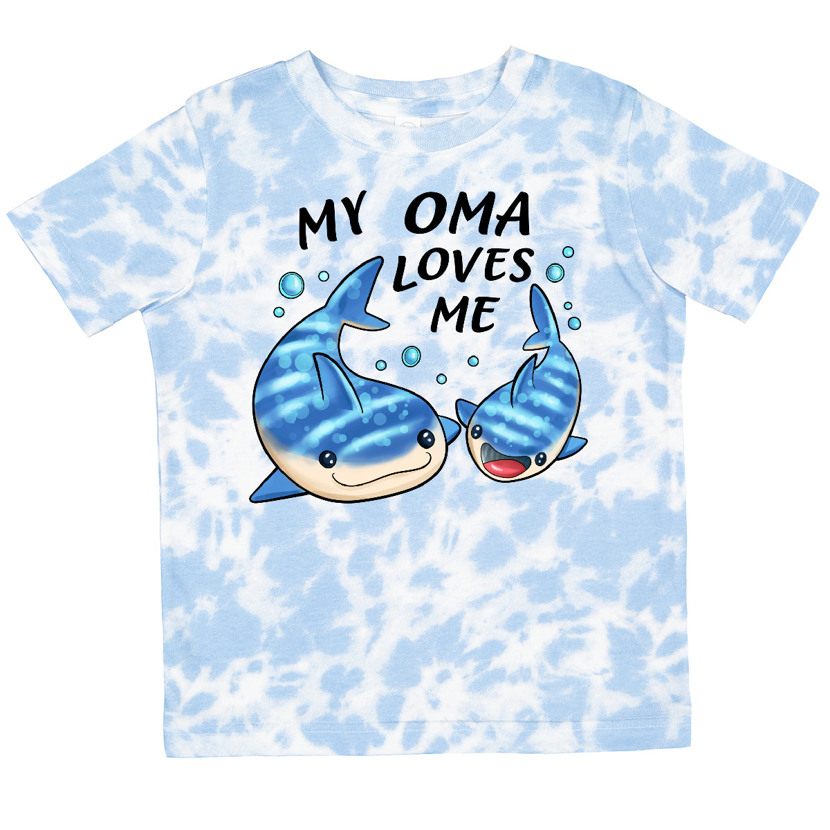 Inktastic My Oma Loves Me- Whale Shark Toddler T-Shirt Family Sharks Grandma Fin - Picture 7 of 8