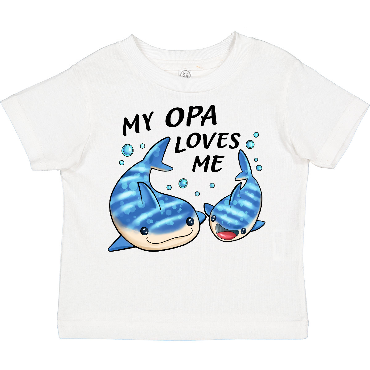 Inktastic My Opa Loves Me- Whale Shark Toddler T-Shirt Family Sharks Grandpa Fin - Picture 8 of 8