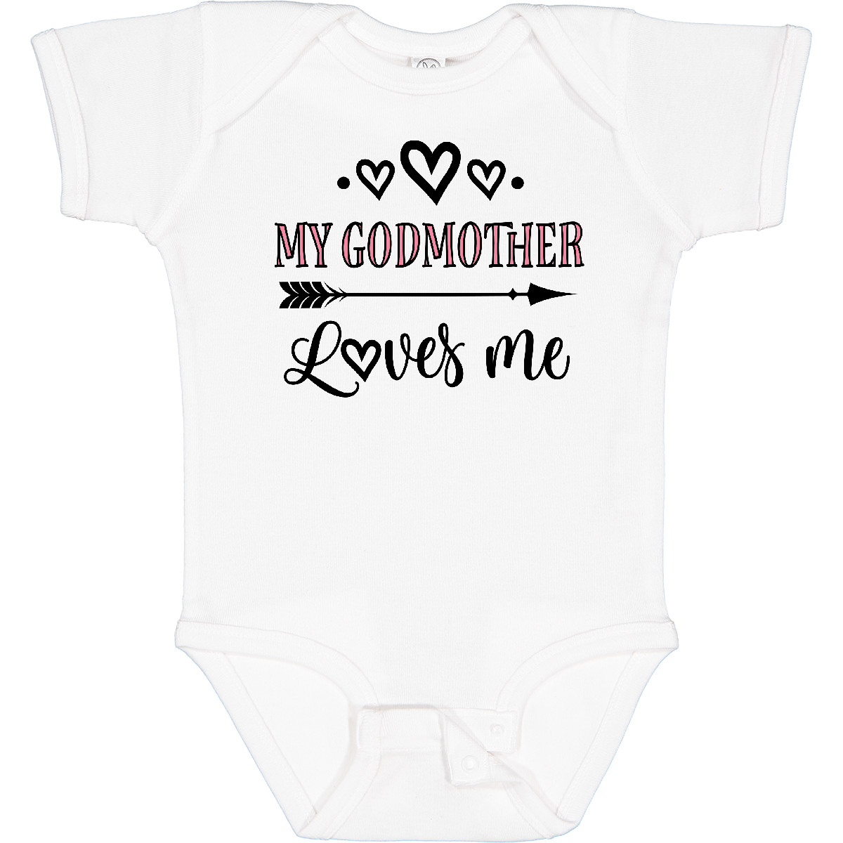 Inktastic My Godmother Loves Me Girls Baby Bodysuit Godmom Goddaughter Childs - Picture 7 of 8