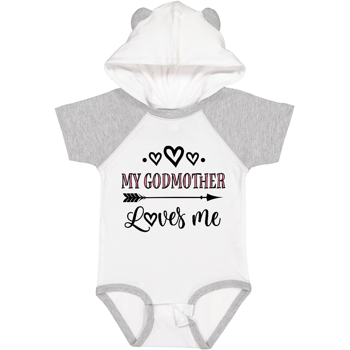 Inktastic My Godmother Loves Me Girls Baby Bodysuit Godmom Goddaughter Childs - Picture 8 of 8