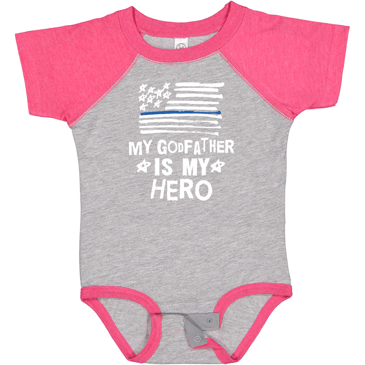 Inktastic Police Officer My Godfather Is My Hero Infant Creeper Godson Policeman - Picture 3 of 5
