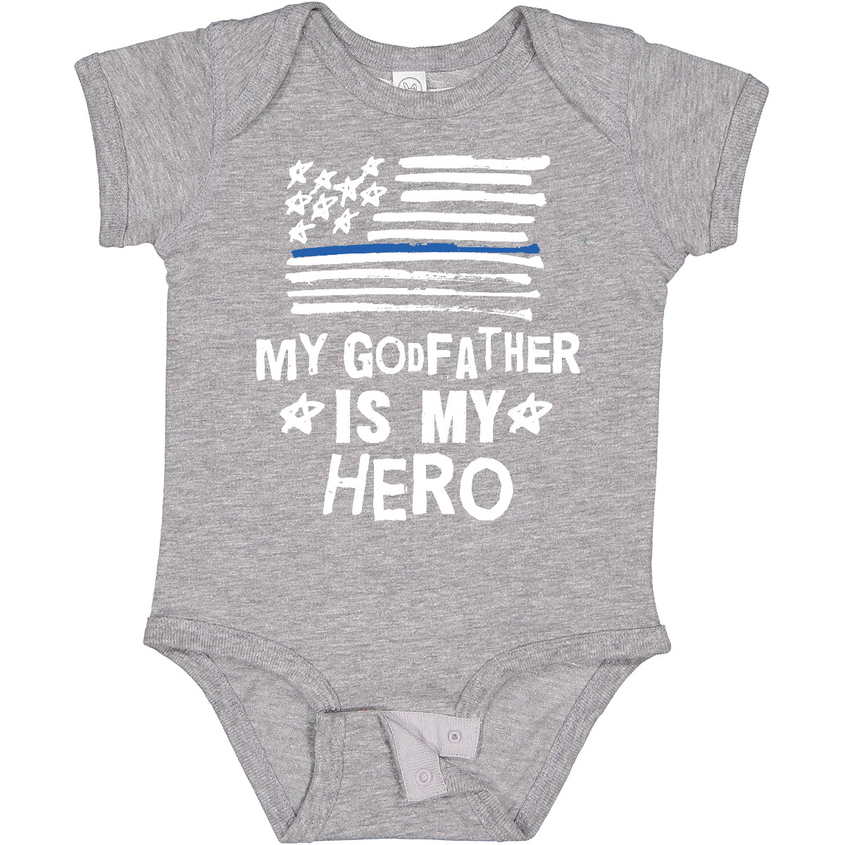 Inktastic Police Officer My Godfather Is My Hero Infant Creeper Godson Policeman - Picture 4 of 5