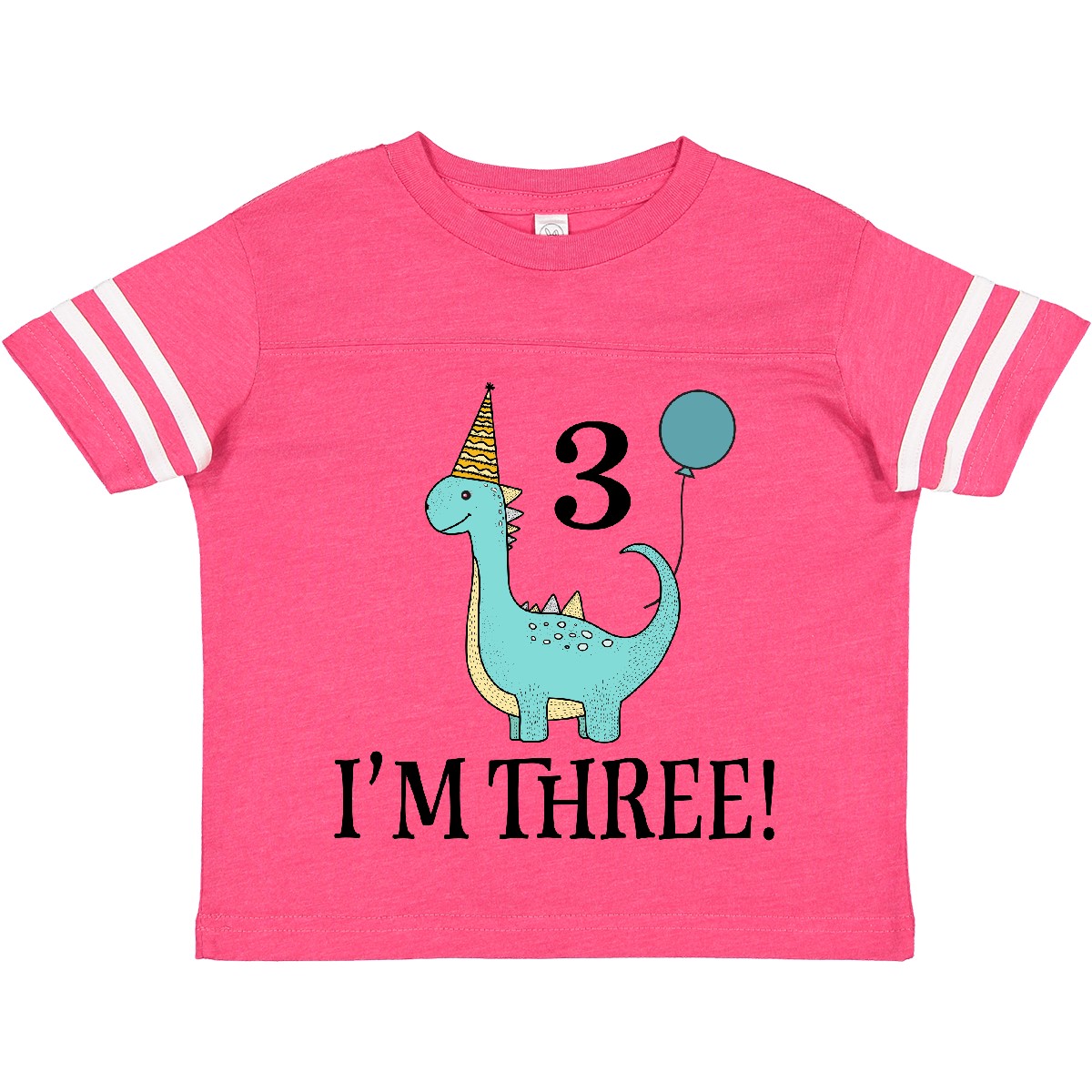 Inktastic 3rd Birthday 3 Year Old Dinosaur Party Toddler T-Shirt Three Im Dino - Picture 2 of 12