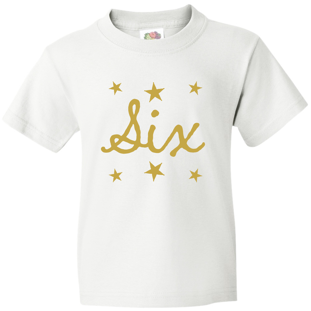 Inktastic 6th Birthday Gold 6 Year Old Girls Youth T-Shirt Im Childs Celebration - Picture 2 of 2