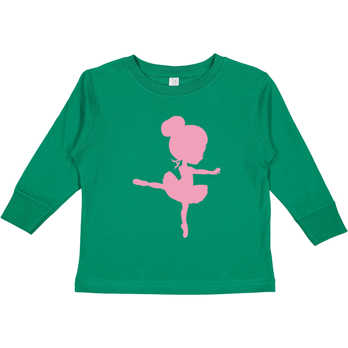 Inktastic Cute Ballerina Toddler Long Sleeve T-Shirt Silhouette Girl Dancer Tutu - Picture 5 of 7