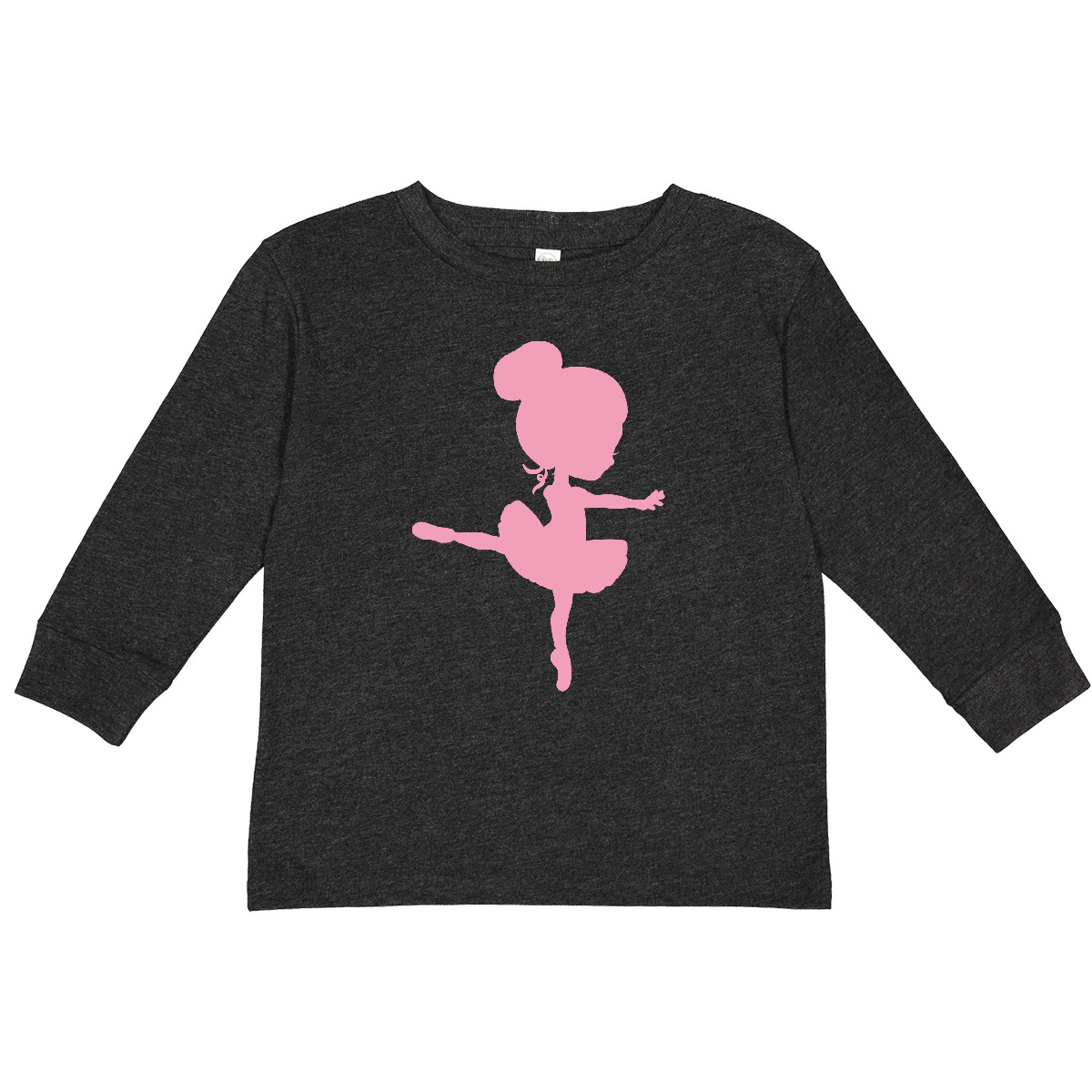 Inktastic Cute Ballerina Toddler Long Sleeve T-Shirt Silhouette Girl Dancer Tutu - Picture 7 of 7