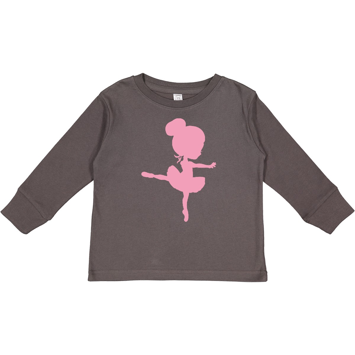 Inktastic Cute Ballerina Toddler Long Sleeve T-Shirt Silhouette Girl Dancer Tutu - Picture 3 of 7