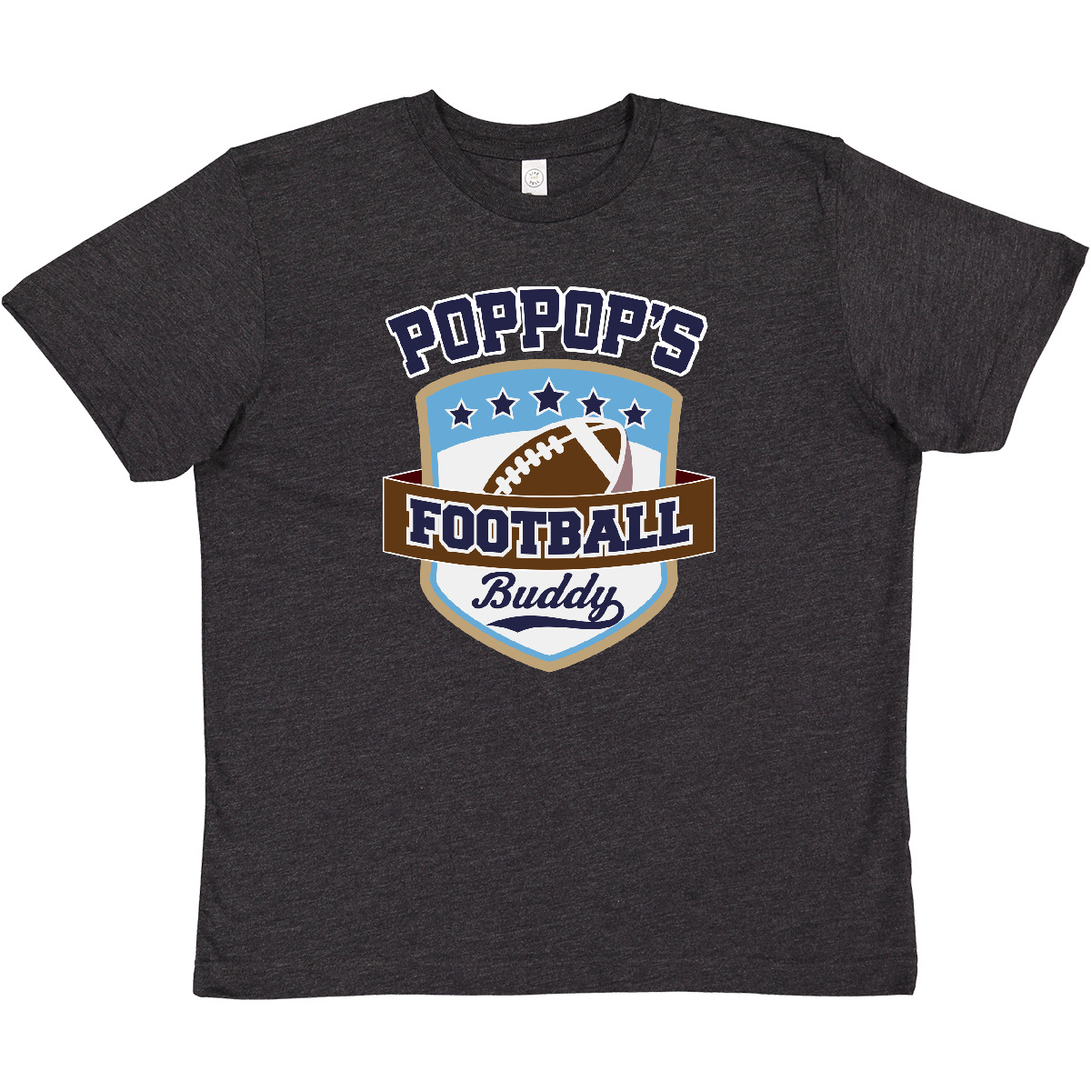 Inktastic PopPop Grandpa Football Buddy Outfit Youth T-Shirt Grandfather Future - Picture 2 of 3