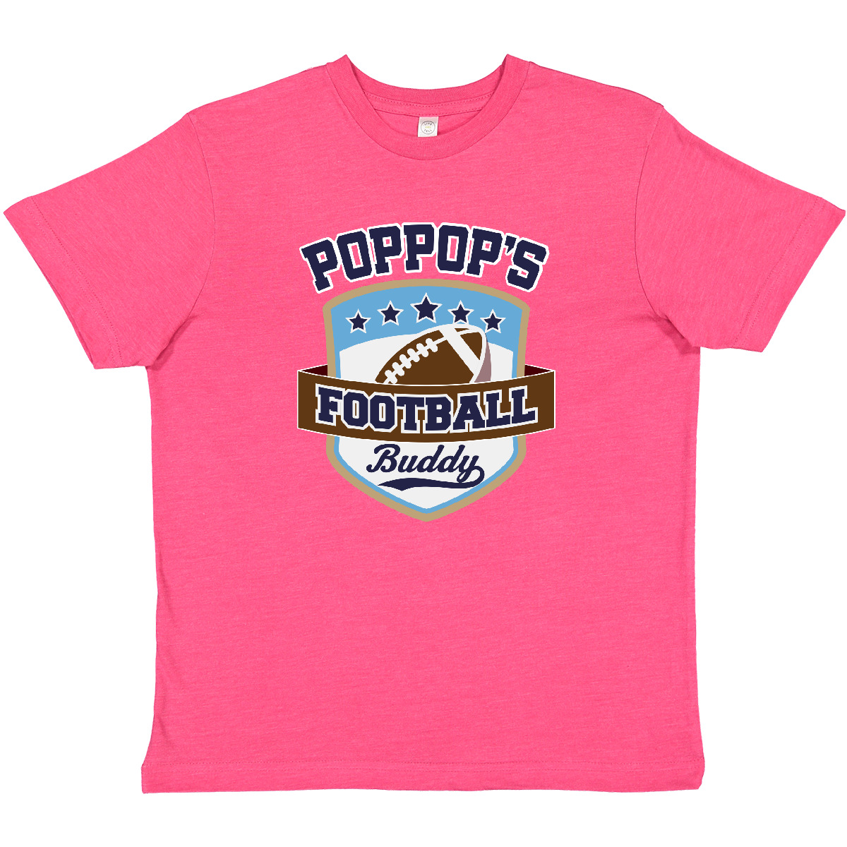 Inktastic PopPop Grandpa Football Buddy Outfit Youth T-Shirt Grandfather Future - Picture 3 of 3