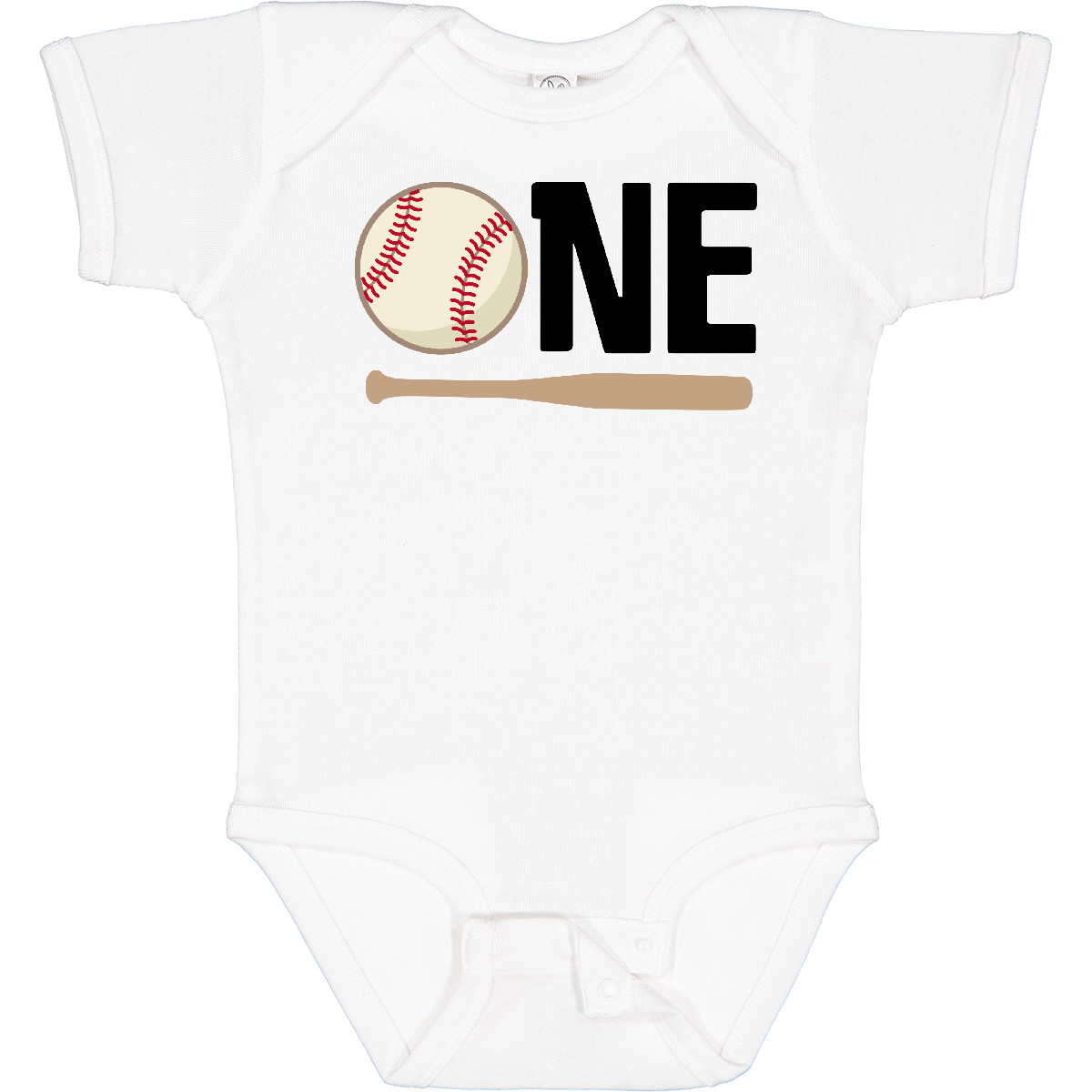 Inktastic 1. Geburtstag Baseball Jungen erster Baby Body Babys Schläger Einteiler HWS - Bild 12 von 12