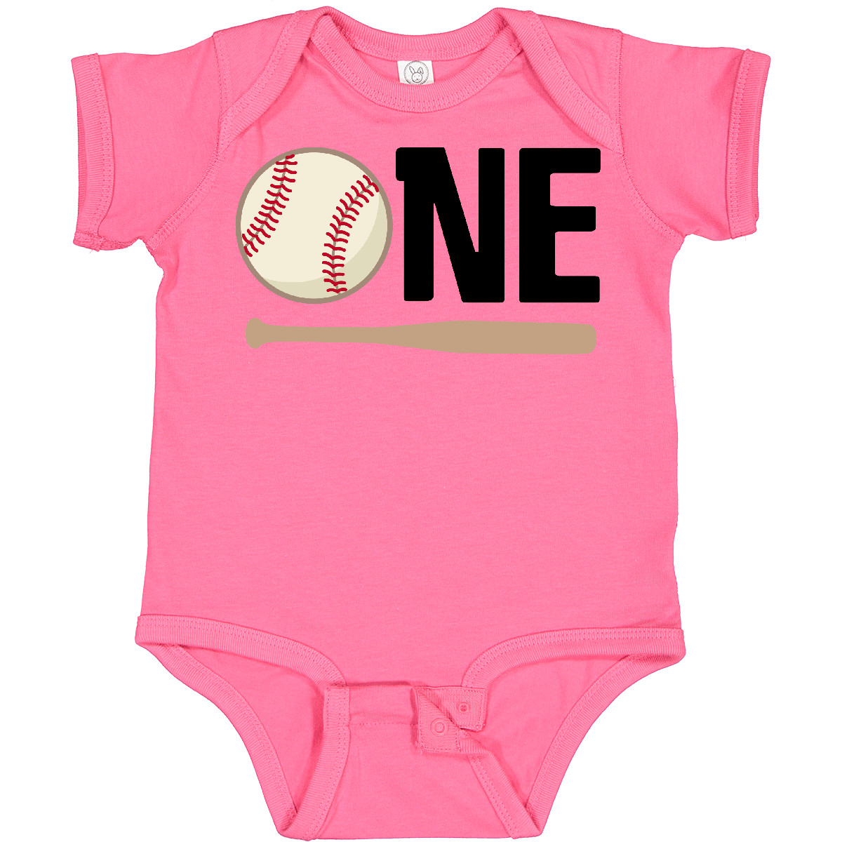 Inktastic 1. Geburtstag Baseball Jungen erster Baby Body Babys Schläger Einteiler HWS - Bild 7 von 12