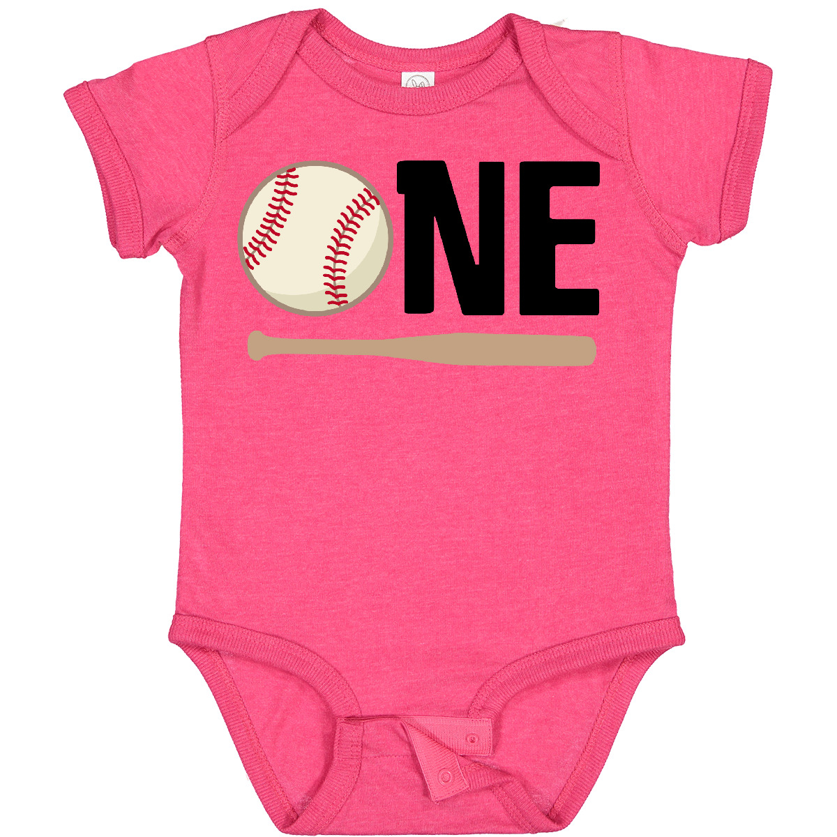 Inktastic 1. Geburtstag Baseball Jungen erster Baby Body Babys Schläger Einteiler HWS - Bild 11 von 12