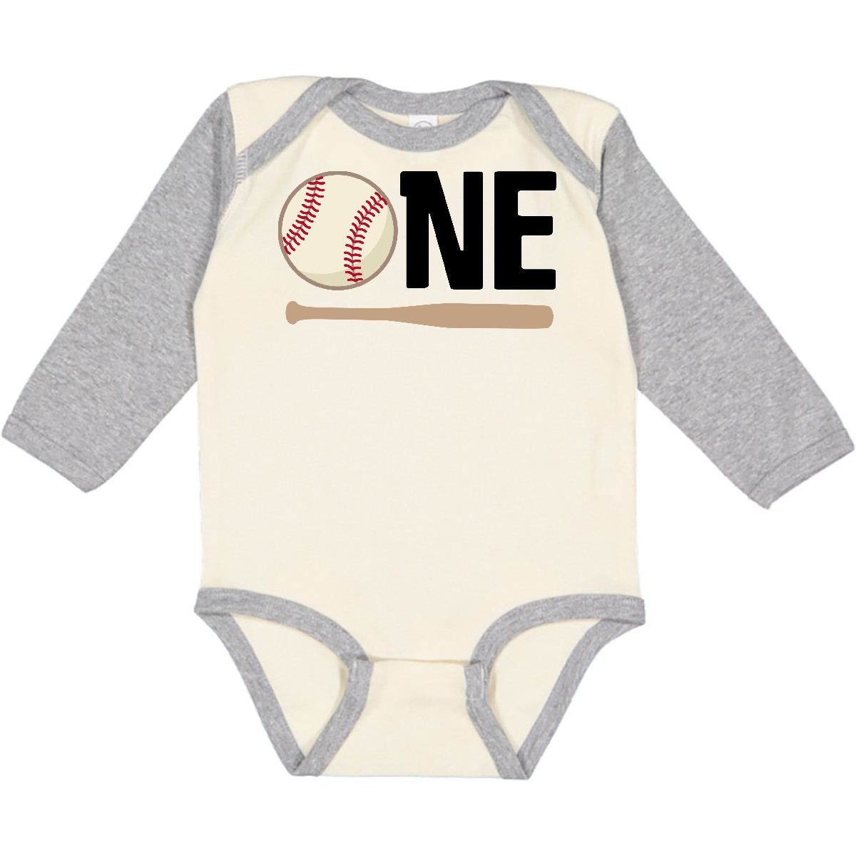 Inktastic 1st Birthday Baseball Boys First Long Sleeve Creeper Babys Bat Clothes - Picture 7 of 7