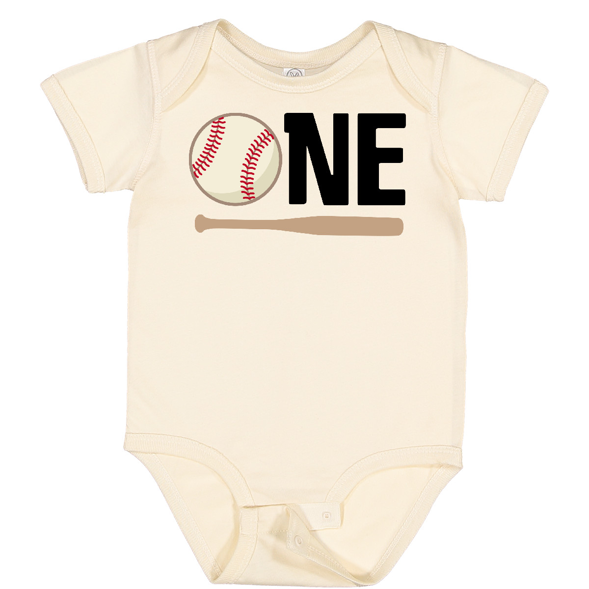 Inktastic 1. Geburtstag Baseball Jungen erster Baby Body Babys Schläger Einteiler HWS - Bild 9 von 12
