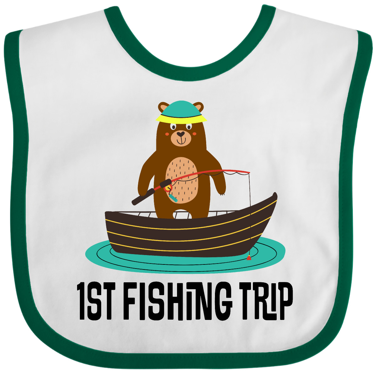 Inktastic 1st Fishing Trip Baby Bib Kids Fisherman Future Child Lake Apparel Hws - Picture 6 of 8