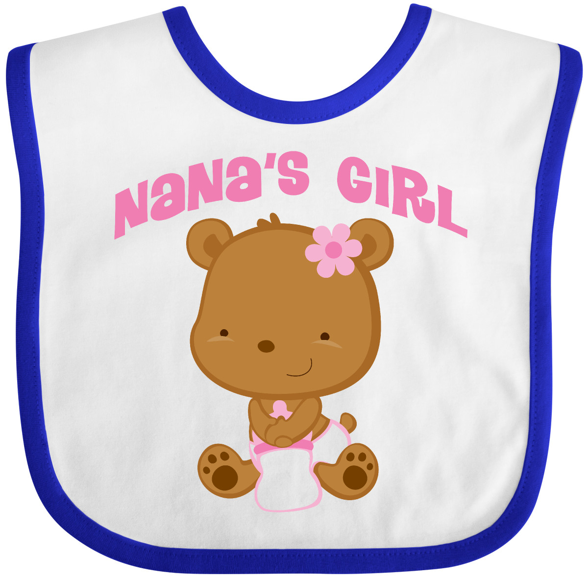 Inktastic Nana Girl Baby Bear Baby Bib Nanas Grandkids Childs Sweet Clothing - 第 9/9 張圖片
