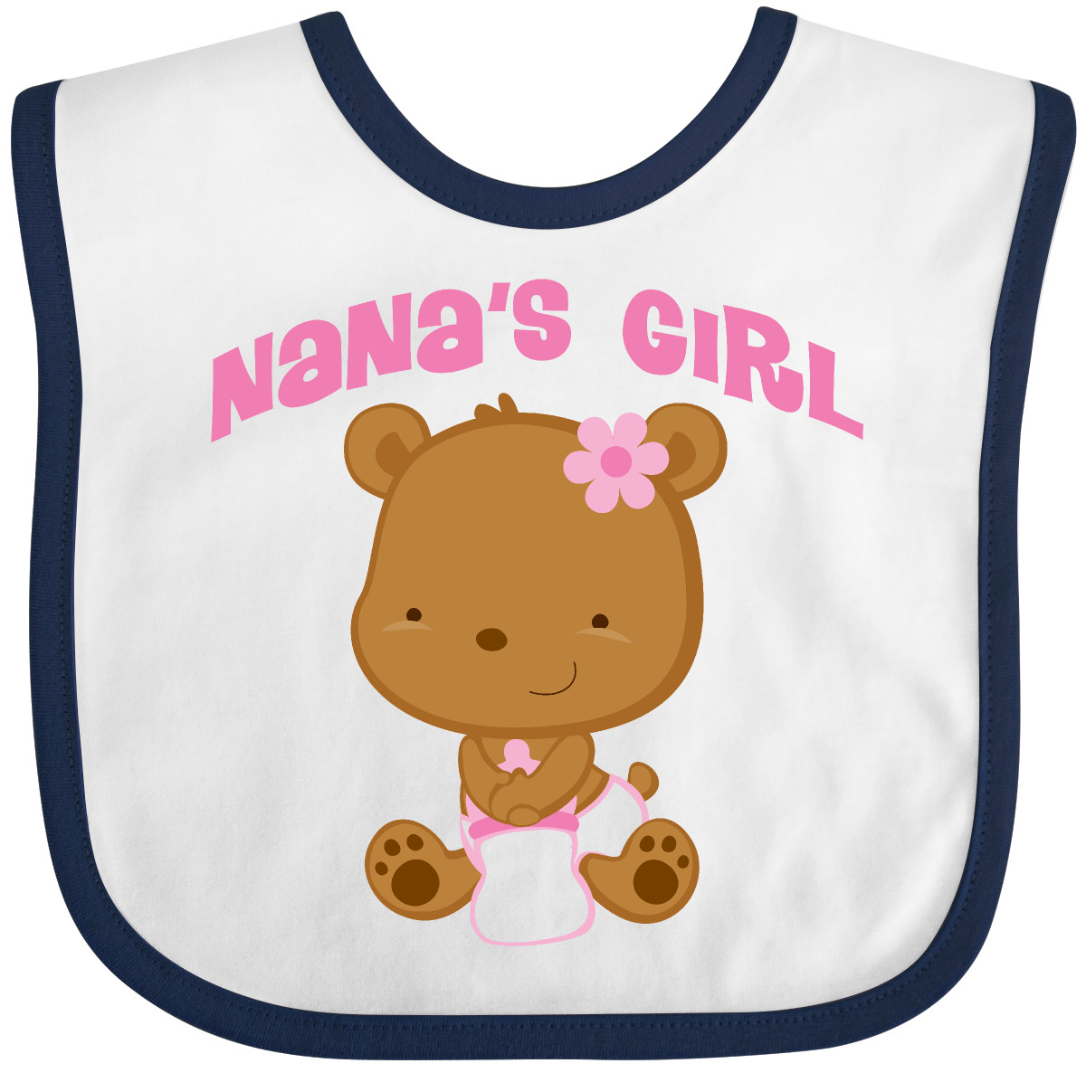 Inktastic Nana Girl Baby Bear Baby Bib Nanas Grandkids Childs Sweet Clothing - 第 6/9 張圖片