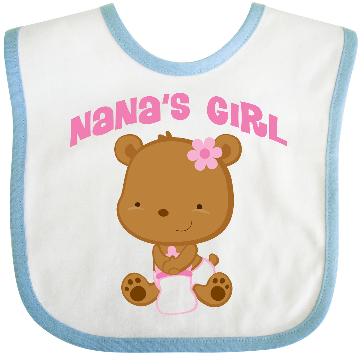 Inktastic Nana Girl Baby Bear Baby Bib Nanas Grandkids Childs Sweet Clothing - 第 4/9 張圖片