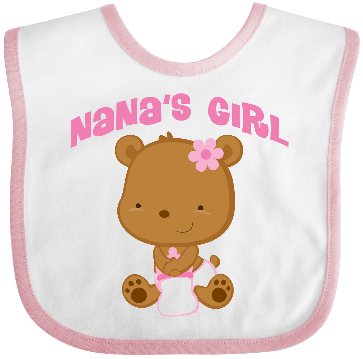 Inktastic Nana Girl Baby Bear Baby Bib Nanas Grandkids Childs Sweet Clothing - 第 7/9 張圖片