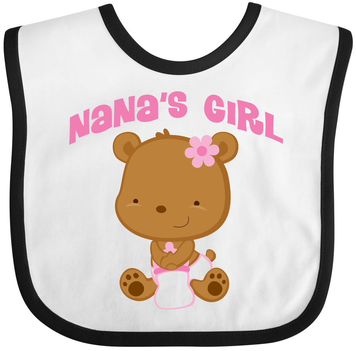 Inktastic Nana Girl Baby Bear Baby Bib Nanas Grandkids Childs Sweet Clothing - 第 3/9 張圖片