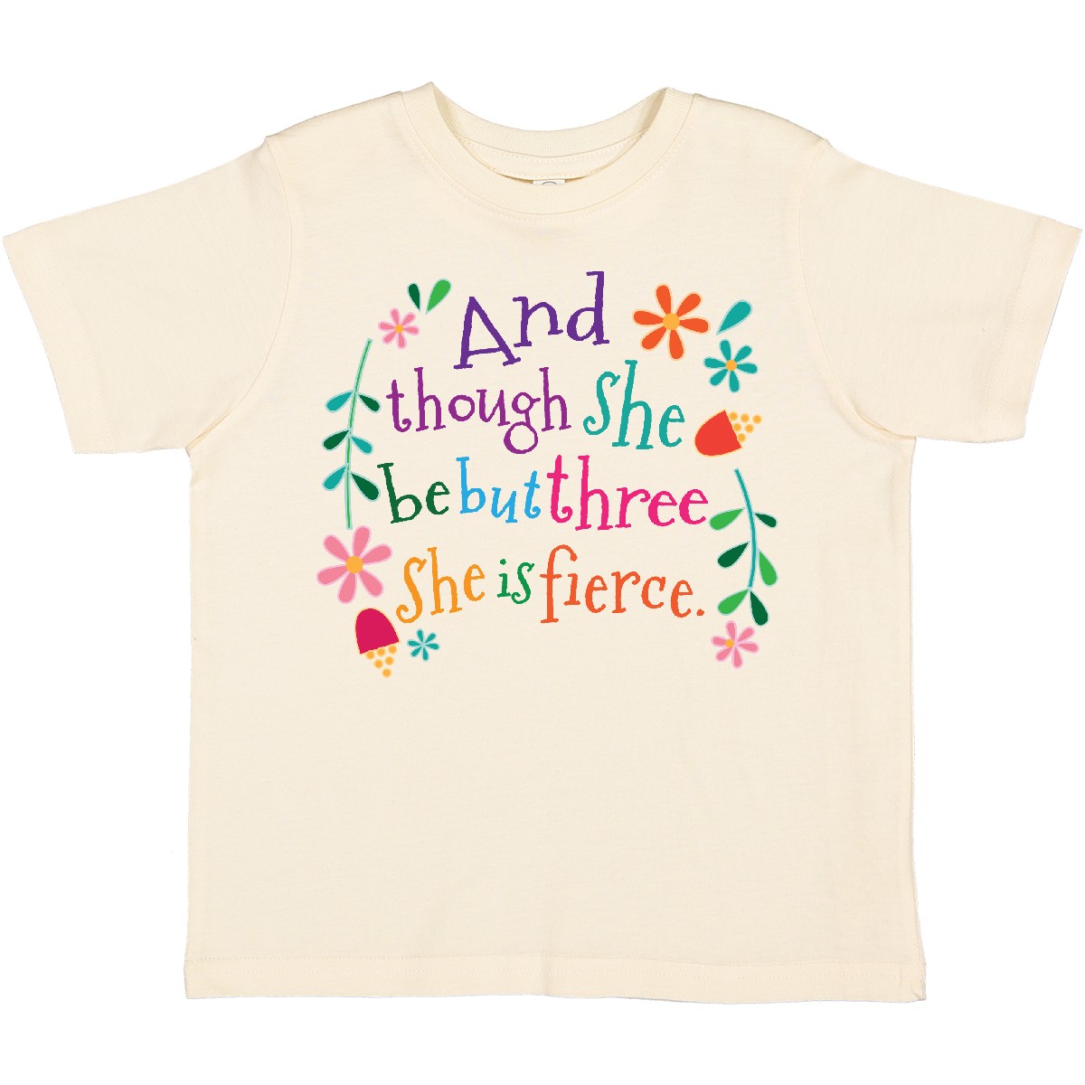 Inktastic 3rd Birthday She Is Fierce Girls 3 Year Old Toddler T-Shirt Im Childs - Picture 10 of 11
