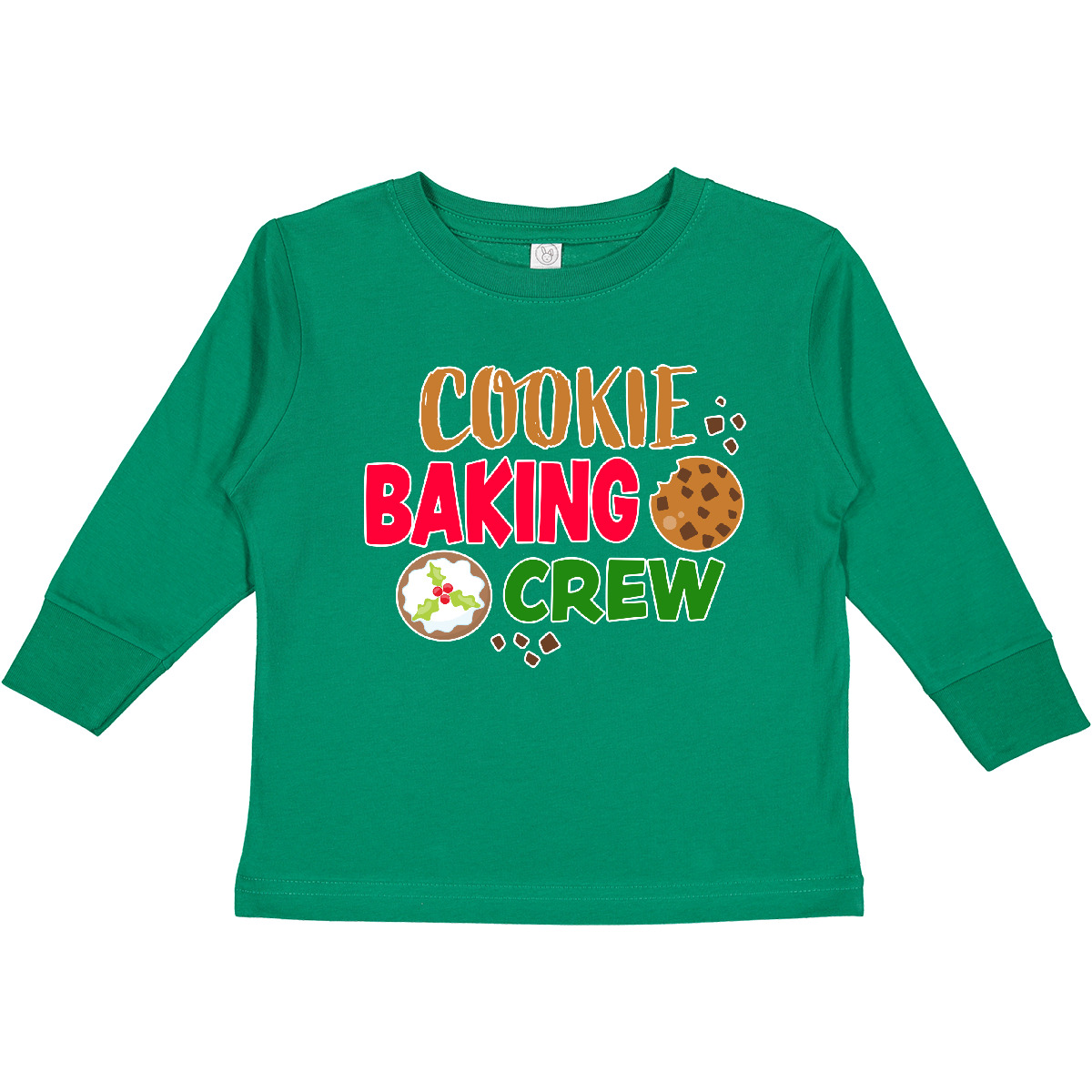 Inktastic Christmas Cookie Baking Crew Toddler Long Sleeve T-Shirt Merry Bake I - Picture 7 of 10