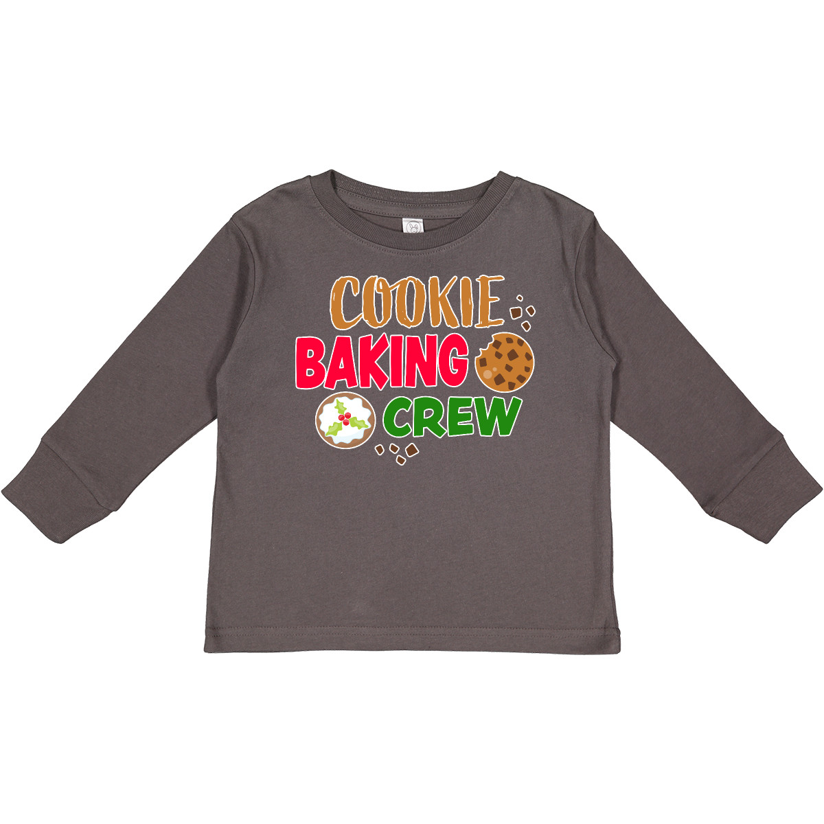 Inktastic Christmas Cookie Baking Crew Toddler Long Sleeve T-Shirt Merry Bake I - Picture 4 of 10