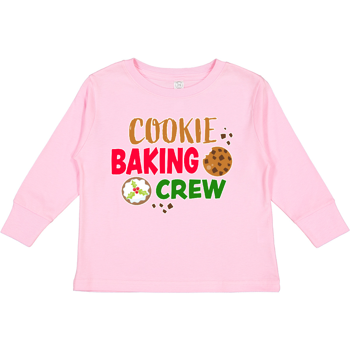 Inktastic Christmas Cookie Baking Crew Toddler Long Sleeve T-Shirt Merry Bake I - Picture 8 of 10