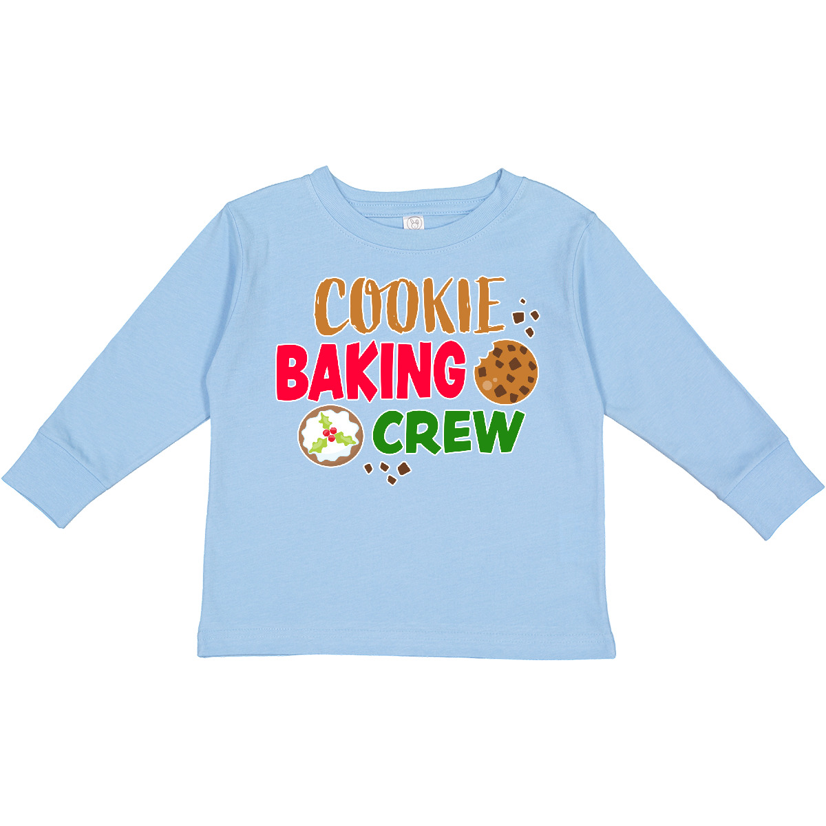Inktastic Christmas Cookie Baking Crew Toddler Long Sleeve T-Shirt Merry Bake I - Picture 3 of 10