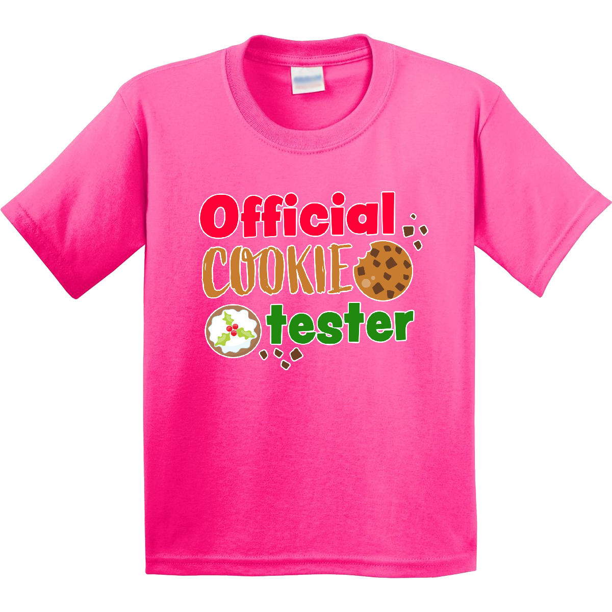 Inktastic Official Cookie Tester Christmas Cookies Youth T-Shirt Offical Merry - Picture 6 of 11