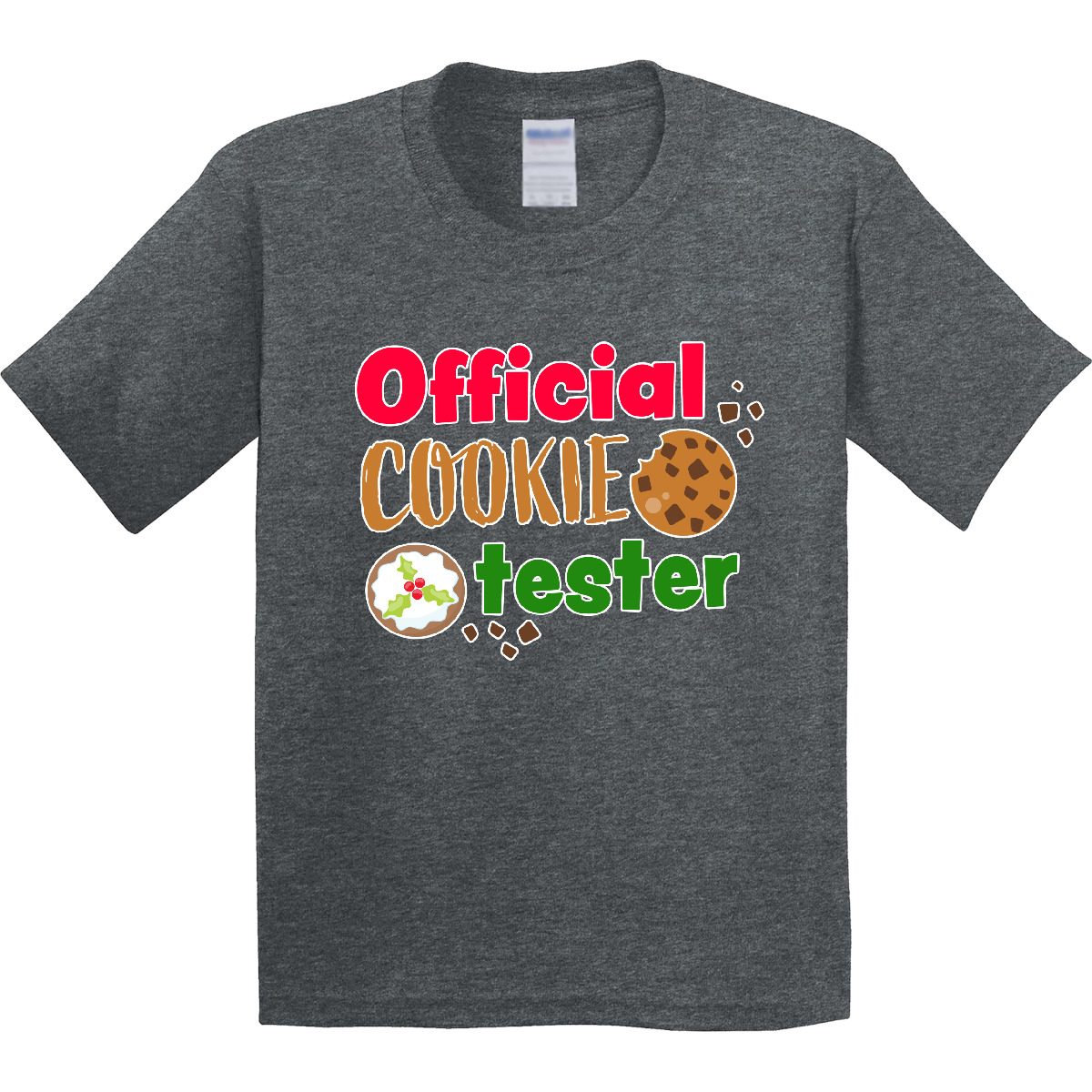 Inktastic Official Cookie Tester Christmas Cookies Youth T-Shirt Offical Merry - Picture 8 of 11