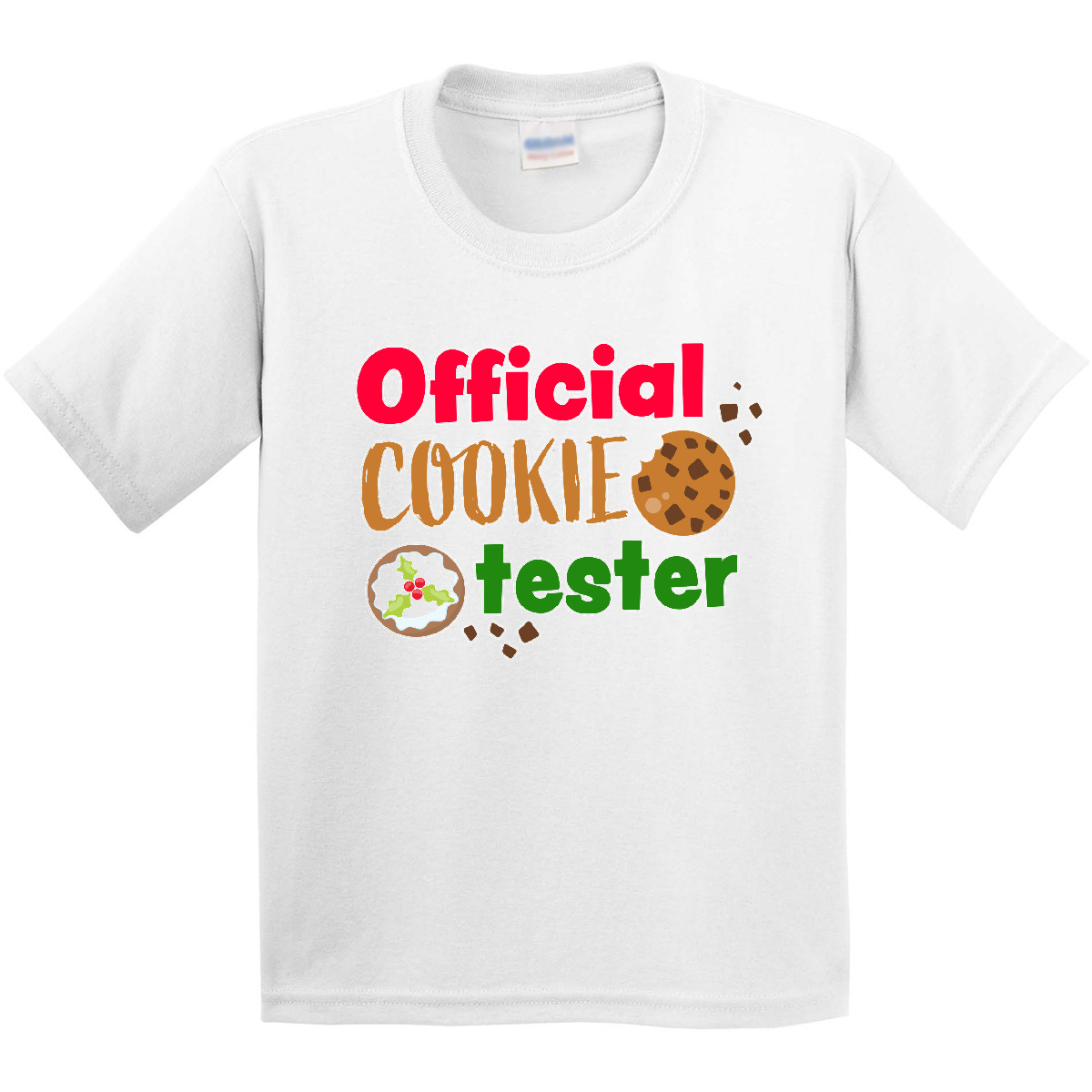 Inktastic Official Cookie Tester Christmas Cookies Youth T-Shirt Offical Merry - Picture 11 of 11