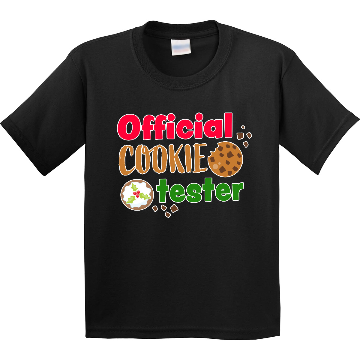 Inktastic Official Cookie Tester Christmas Cookies Youth T-Shirt Offical Merry - Picture 3 of 11