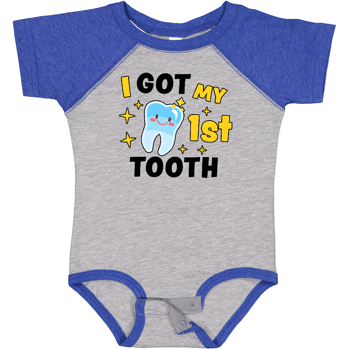 Inktastic I Got My 1st Tooth With Cute Tooth Baby Baby Bodysuit First Adorable - Picture 10 of 24