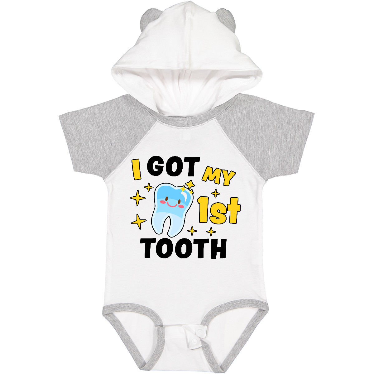 Inktastic I Got My 1st Tooth With Cute Tooth Baby Baby Bodysuit First Adorable - Picture 24 of 24