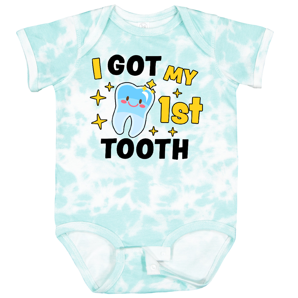 Inktastic I Got My 1st Tooth With Cute Tooth Baby Baby Bodysuit First Adorable - Picture 20 of 24