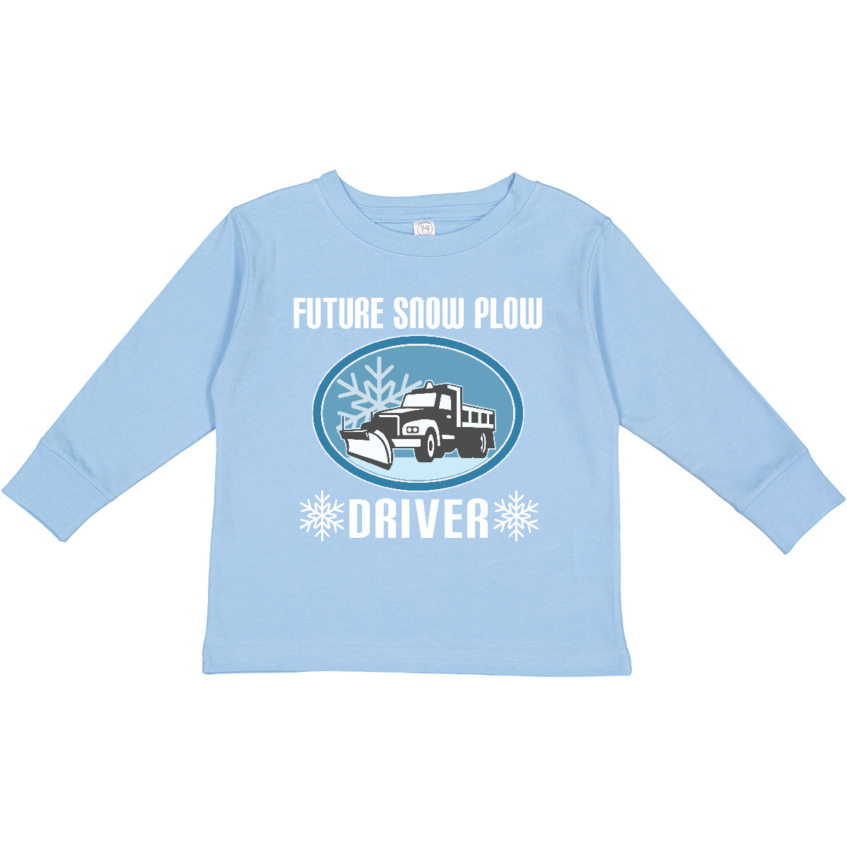 Inktastic Future Snow Plow Truck Driver Toddler Long Sleeve T-Shirt Snowplow Job - Picture 3 of 4