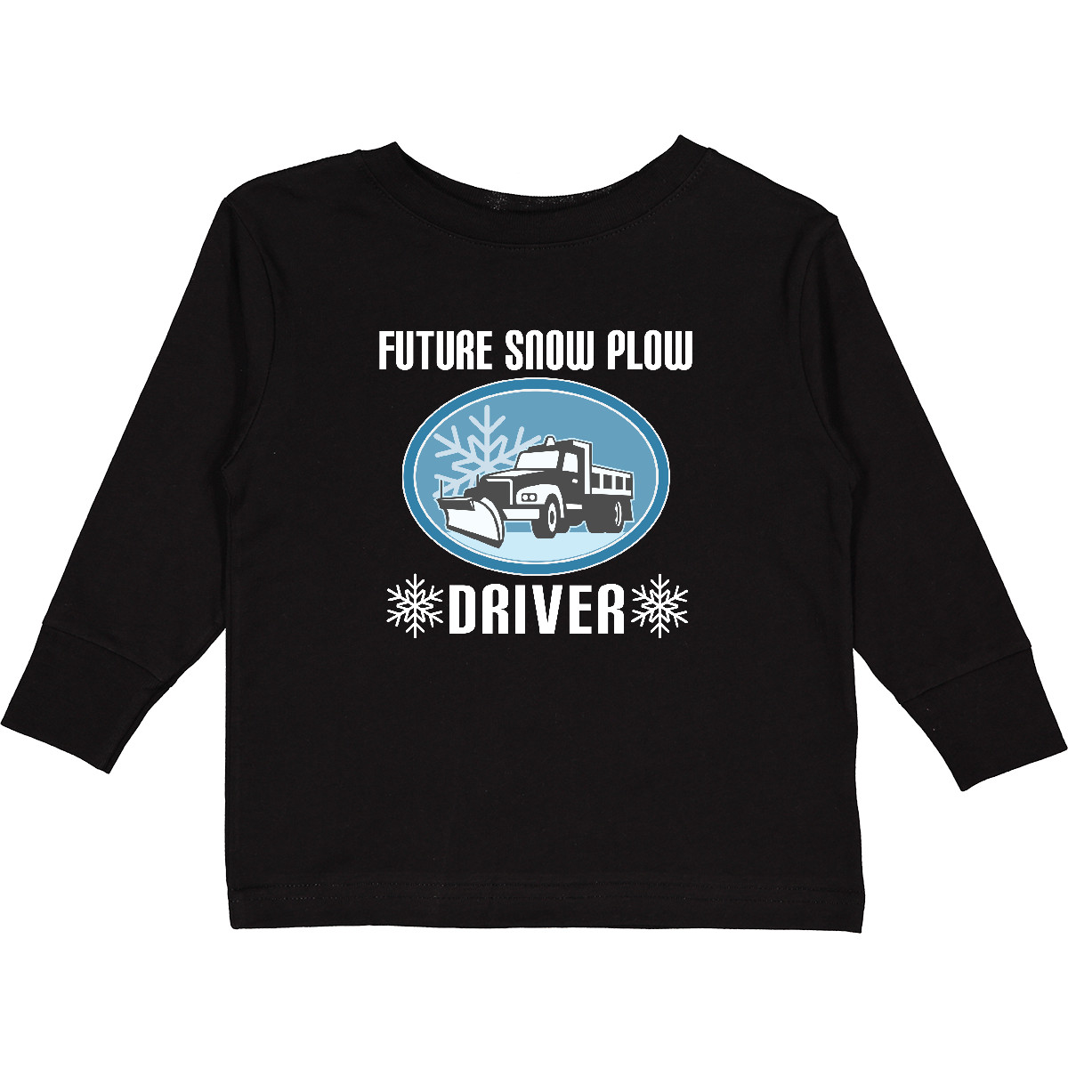 Inktastic Future Snow Plow Truck Driver Toddler Long Sleeve T-Shirt Snowplow Job - Picture 2 of 4
