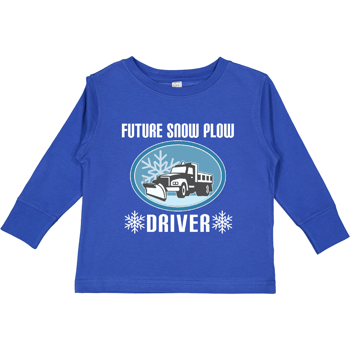 Inktastic Future Snow Plow Truck Driver Toddler Long Sleeve T-Shirt Snowplow Job - Picture 4 of 4