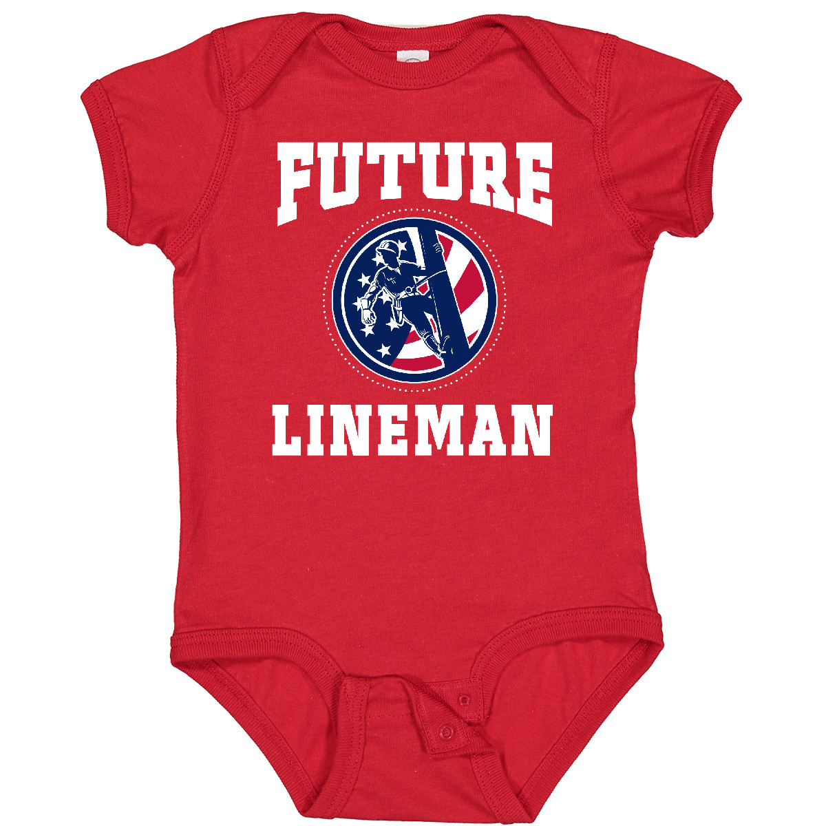 Inktastic Future Lineman Baby Bodysuit American Childs Boys Job One-piece Infant - Picture 7 of 8
