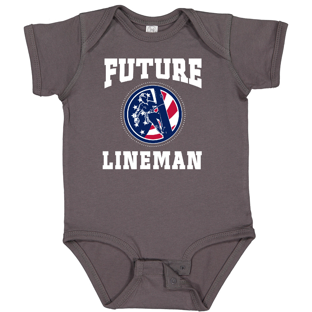 Inktastic Future Lineman Baby Bodysuit American Childs Boys Job One-piece Infant - Picture 3 of 8